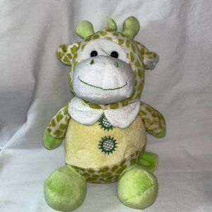 Kellytoy Baby Giraffe 9 Inch Soft Bright Green and Yellow Original Tag Detached